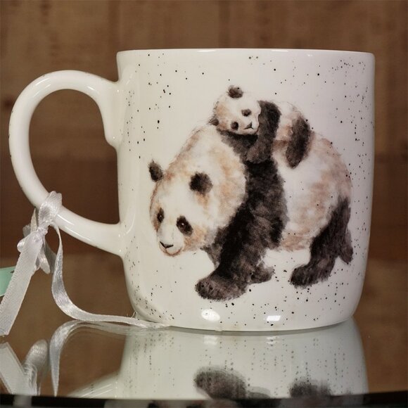 Rare Royal Worcester Coffee Mug Wrendale Designs By Hannah Dale Panda Bamboozled - Picture 3 of 10